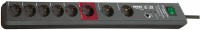 Secure-Tec Steckdosenleiste 8-fach (3m) mit Schalter grau