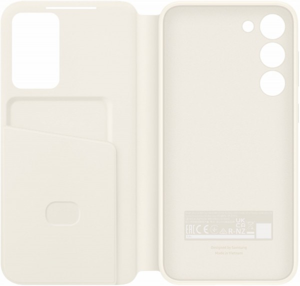Smart View Wallet Case für Galaxy S23+ creme