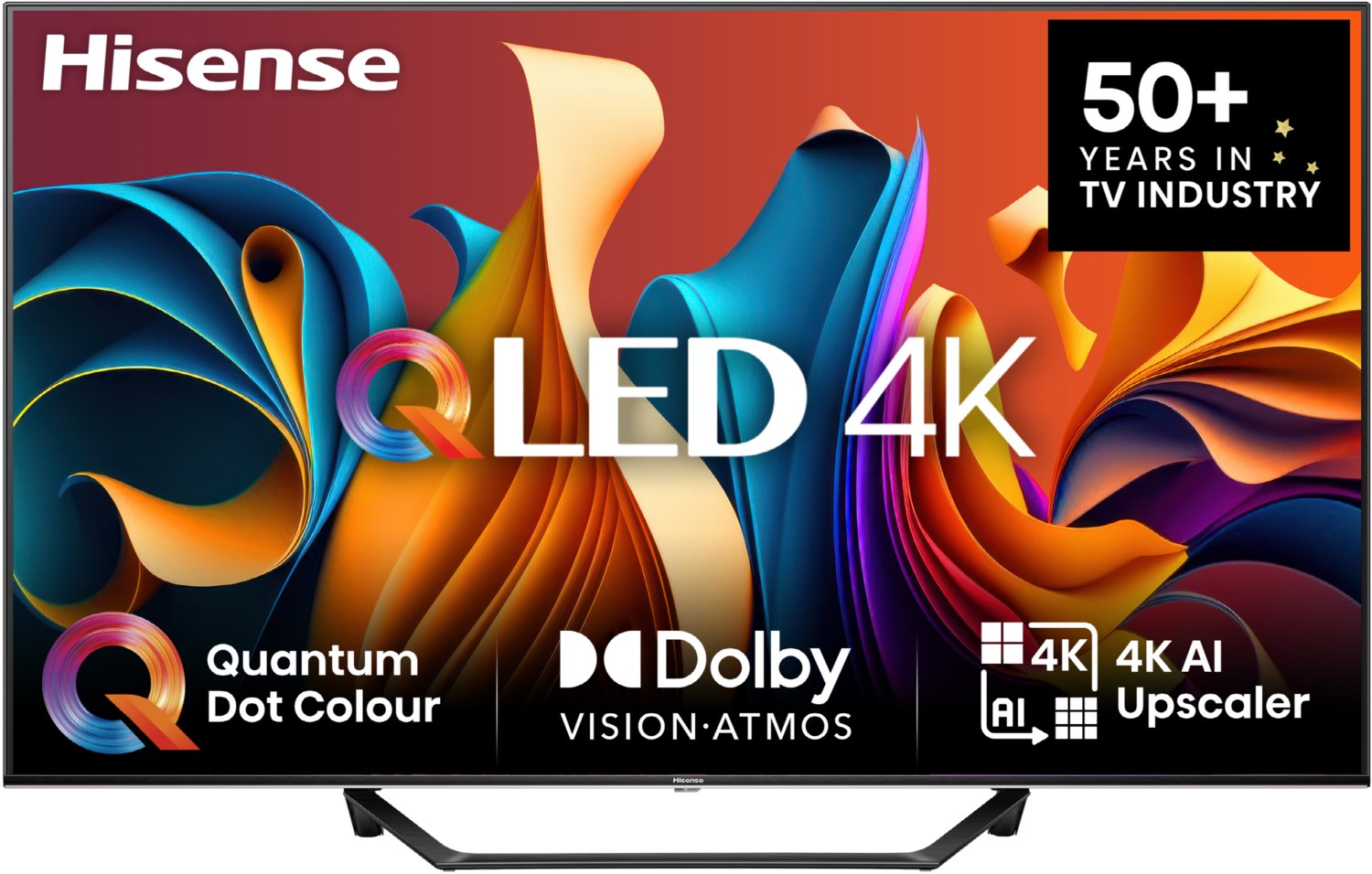 65A7KQ 164 cm (65") QLED-TV, 4K Ultra HD, Smart-TV, DVB-T2/DVB-C/DVB-S2, Sprachsteuerung