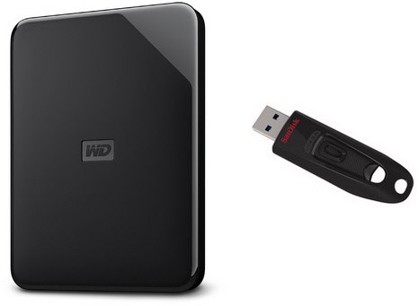 WD Elements Portable SE (2TB) Externe Festplatte inkl. Ultra USB 3.0 (64GB)