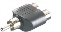 46/03 02 Cinchadapter Cinchstecker <-> 2x Cinchkupplung