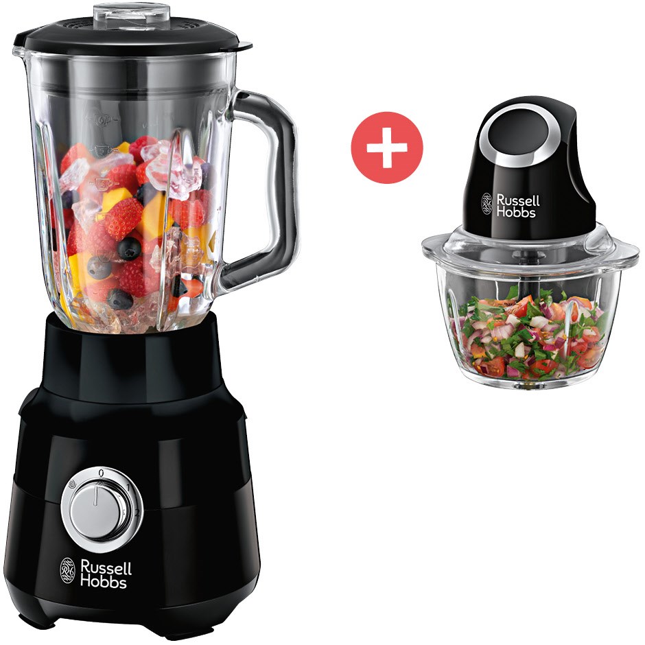 Image of Matte Black Standmixer + Dein Geschenk: Russell Hobbs Mini-Zerkleinerer