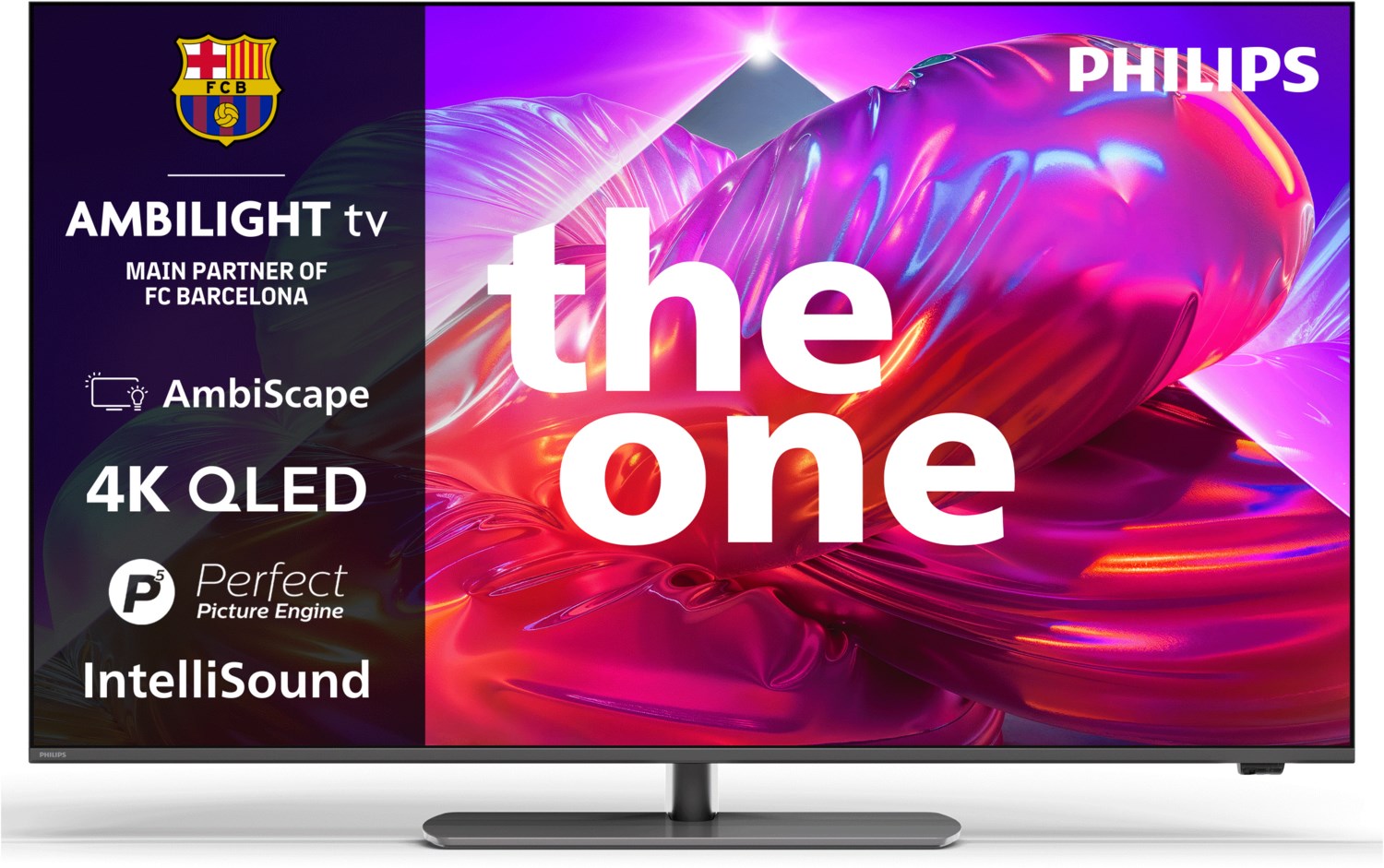 65PQS9001/12 164 cm (65") QLED Ambilight TV grau, 4K Ultra HD, Smart-TV, 120 Hz, DVB-T2/DVB-C/DVB-S2, The One, Sprachsteuerung