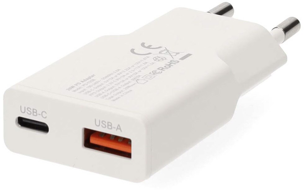 Nedis WCHA30WT GaN Netzladegerät (30W) Usb, Usb Type-C Weiß