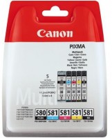 PGI-580/CLI-581 BK/CMYK Multi Pack 5-farbig