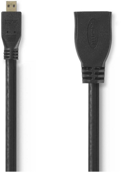 CVGP34790BK02 Micro HDMI (0,2m) High Speed mit Ethernet schwarz