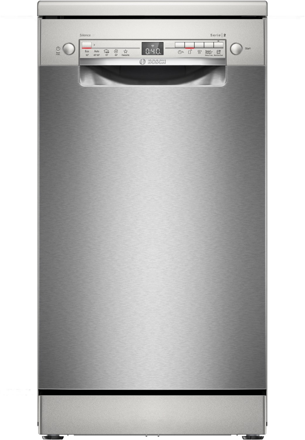 SPS2HKI42E Stand-Geschirrspüler 45 cm silber Inox