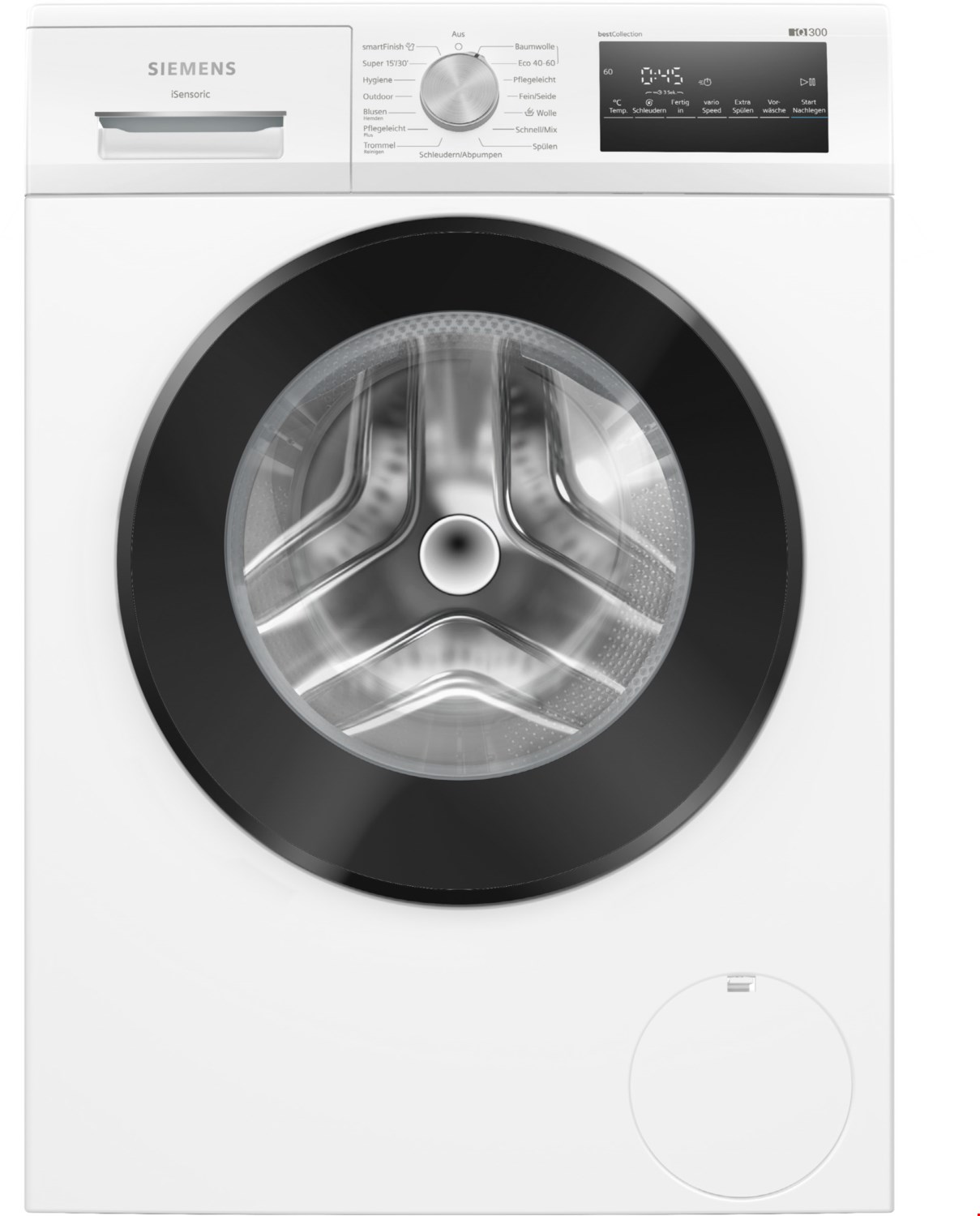 WM14N2G5 Stand-Waschmaschine-Frontlader weiß, 8 kg, 1400 U/min, iQ300, 71 dBA