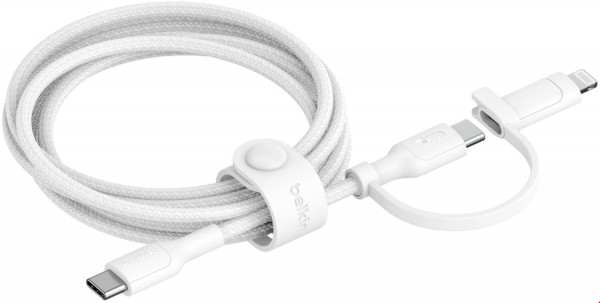 BoostCharge Pro USB-C>C/Lightning (1,5m) weiß