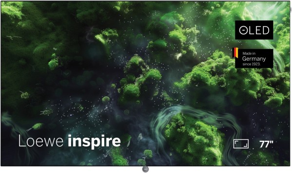 inspire 77 dr+ 195 cm (77") OLED-TV basaltgrau, 4K Ultra HD, Smart-TV, 120 Hz, DVB-T2/DVB-C/DVB-S2, Sprachsteuerung