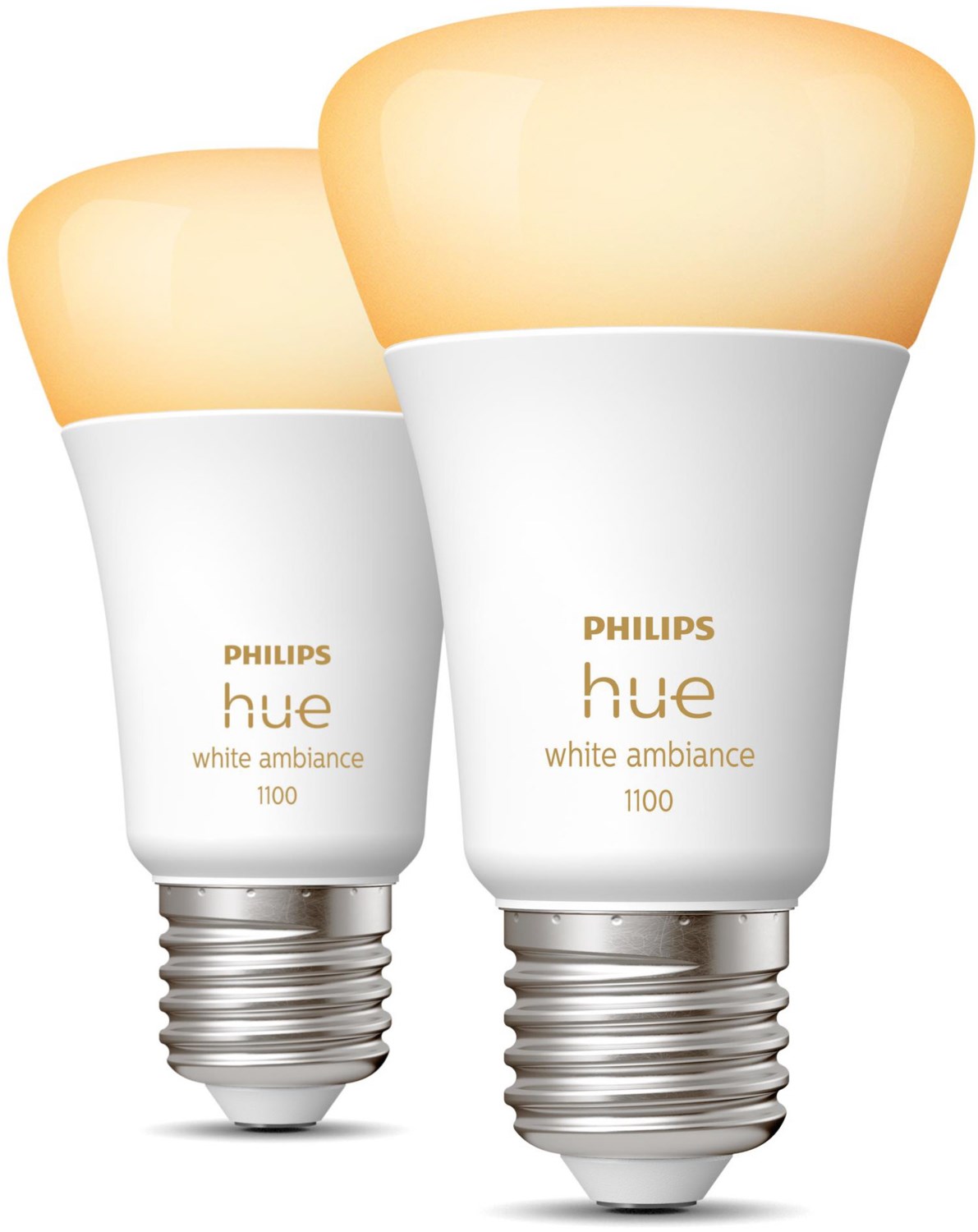 Hue White Ambiance E27 1100 LED-Leuchtmittel 2er Pack