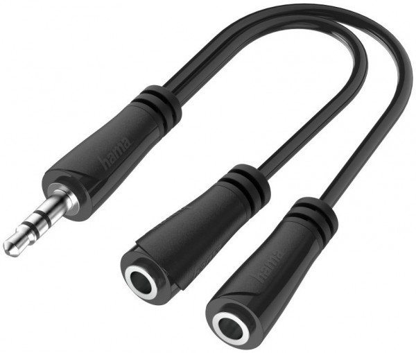 3,5-mm-Audio-Klinke-Adapter schwarz