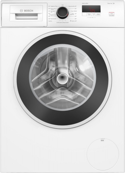 WGE02490 Stand-Waschmaschine-Frontlader weiss, 7 kg, 1400 U/min, Serie 2, 72 dBA