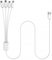 Octopus Multi-USB-Ladekabel (1,5m) 4-in-1 weiß
