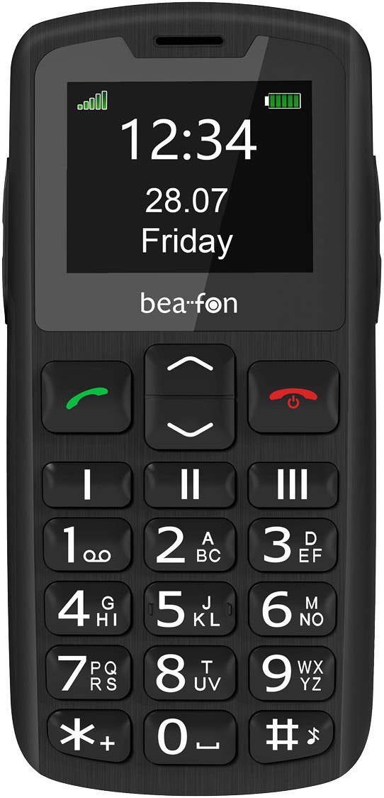 Téléphone portable Beafon SL230 4G Noir