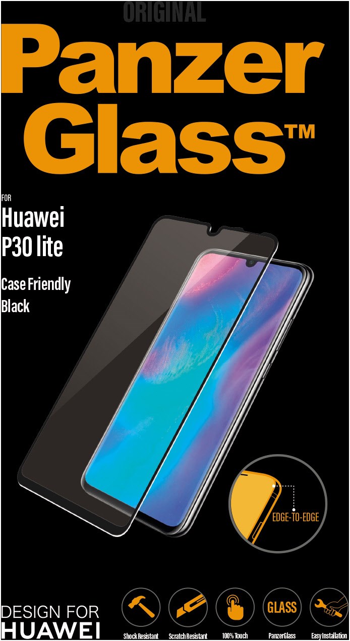 Displayschutz für Huawei P30 Lite schwarz