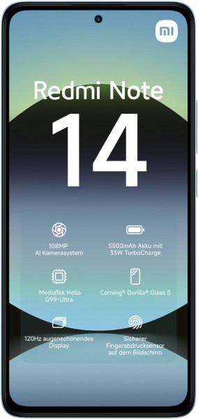 スマートフォン本体 Redmi Note 14 Ocean Blue 6GB/128GB NFC SIMフリー) シャオミ Xiaomi Redmi Note 14 デュアルSIM 256GB