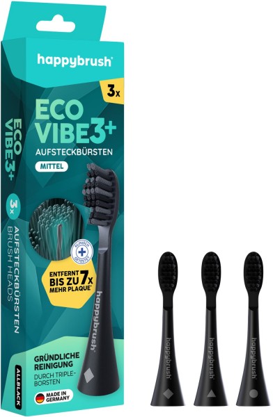 ECO VIBE 3+ Aufsteckbürsten Aufsteckbürste schwarz