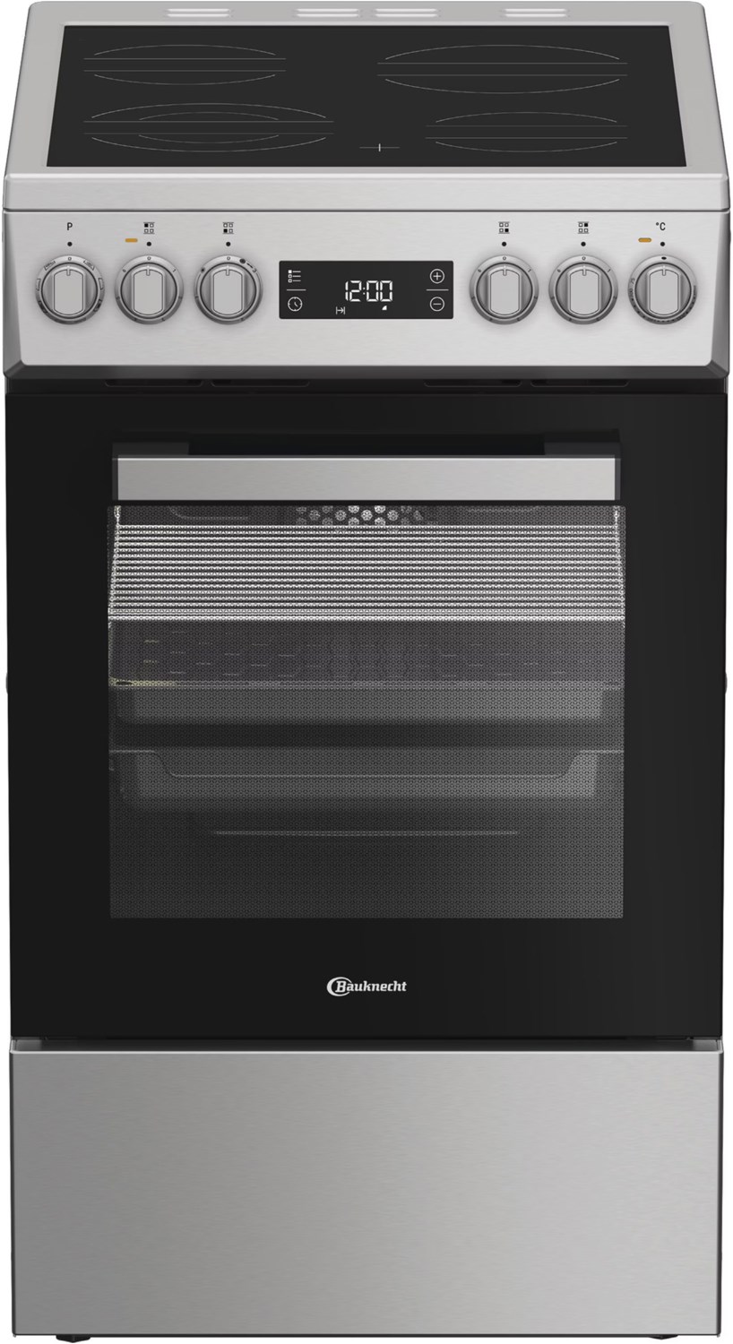 Image of B5V8LMX Elektroherd mit Kochfeld silber lackiert, 60 l, 50 cm breit, A
