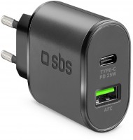 USB/USB Type-C Dual Ladegerät (25W) Reiseladegerät schwarz
