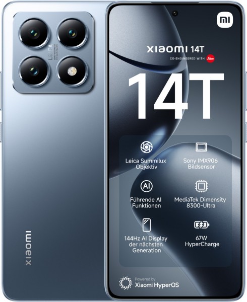 スマートフォン本体 Xiaomi 14t 12/256 Titan Blue Xiaomi Xiaomi 14T