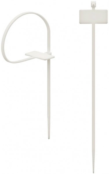 Kabelbinder (25Stk.) mit Beschriftungsfeld beige