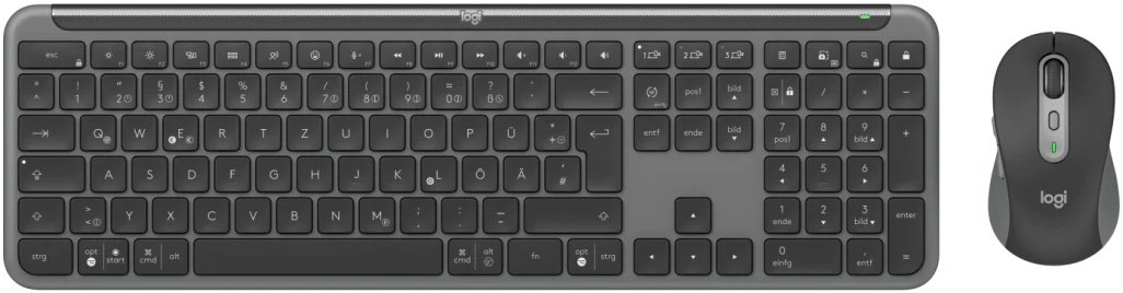 Image of Logitech Desktopset SIGNATURE SLIM COMBO MK950 Grafit Tastatur und Maus, kabellos, DE-Layout