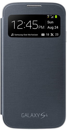 S-View Cover for Galaxy S4 schwarz