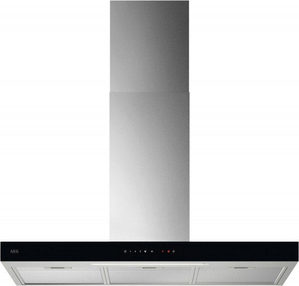 GB67D91HL Kamin-Dunstabzugshaube schwarz/edelstahl