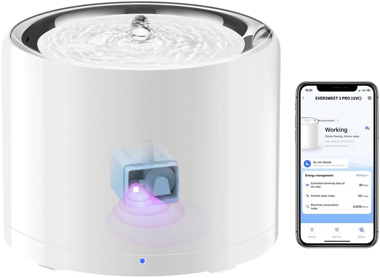 EVERSWEET 3 PRO Trinkbrunnen weiß