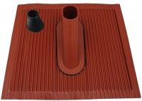 Montageset mit Alu-Dachziegel 48/50mm für SPAHA48 ziegelrot