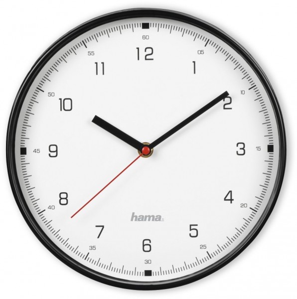 Linea Wanduhr 00186446 schwarz