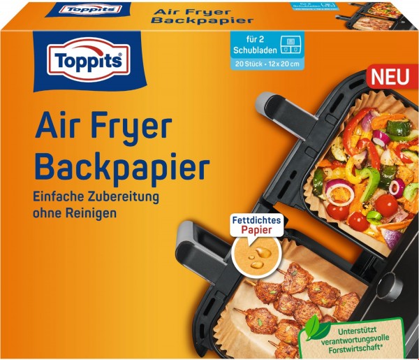 Backpapier (12x20) für Airfryer