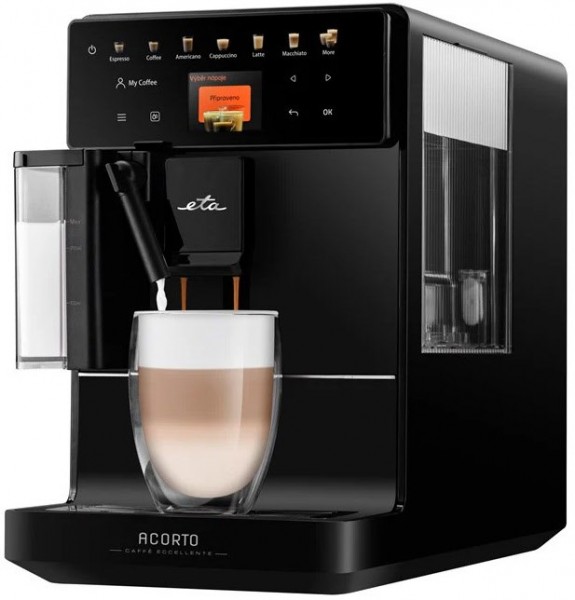 Acorto Kaffee-Vollautomat edelstahl, Cappuccino, 19 bar, 1,3 l