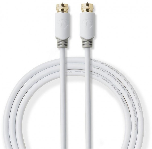 CSBW41000WT10 Antennenkabel (1m) weiß F-Stecker>F-Stecker