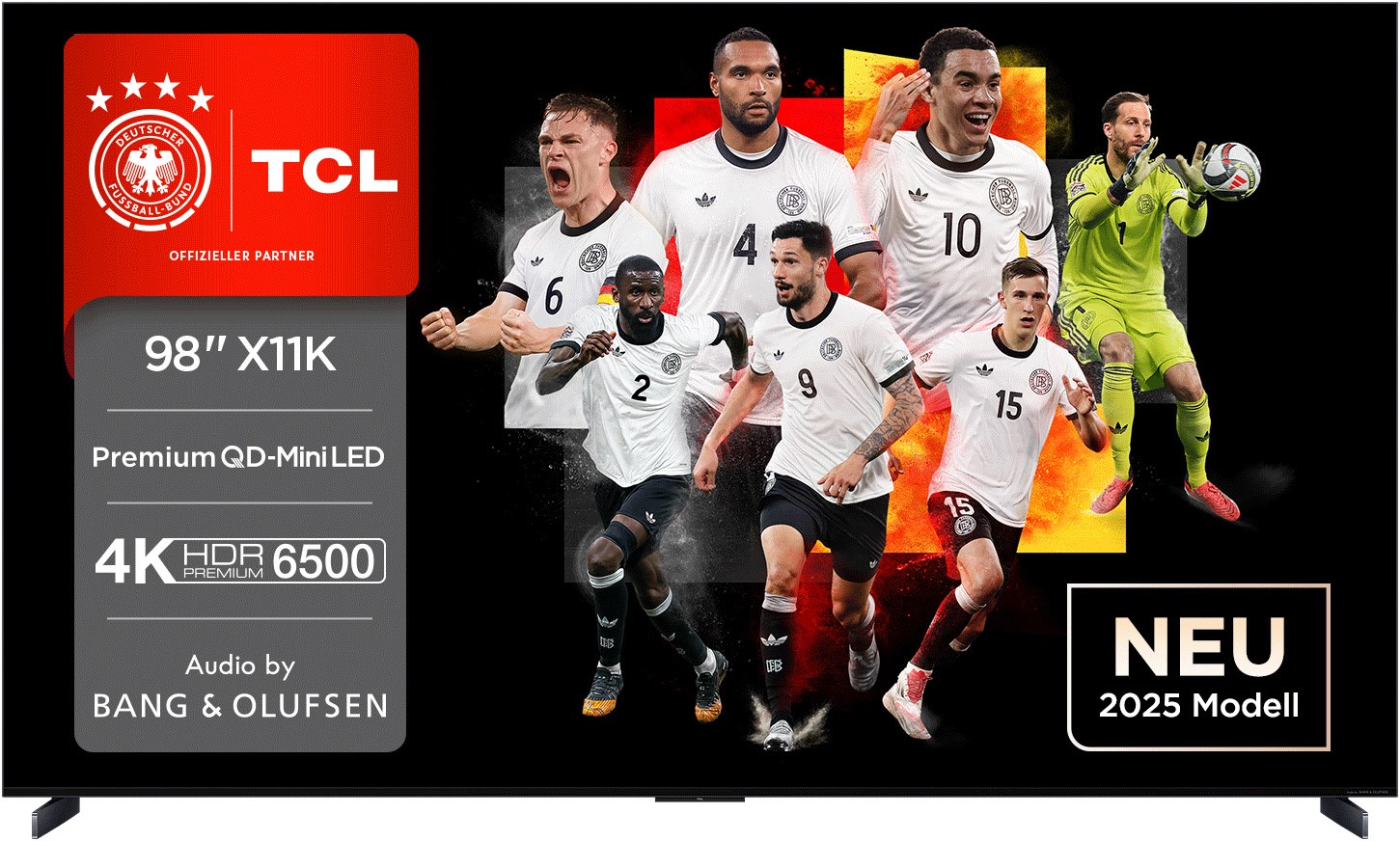 98X11K 248 cm (98") QD-Mini LED TV brushed titanium