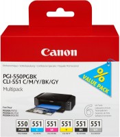 PGI-550 / CLI-551 Tinten-Multipack