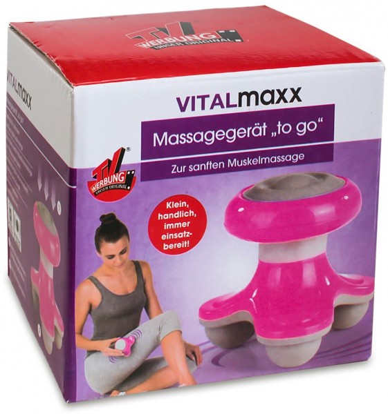 VITALmaxx Mini-Massagegerät to go 4.5V pink