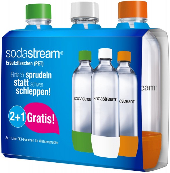 SodaStream PET-Flasche 2+1 Wasser Zu-/Aufbereiter-Zubehör