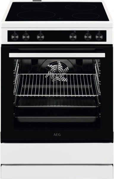 CCB6206ABW Elektroherd mit Glaskeramikfeld weiß, 73 l, Heißluftgrill, 59,6 cm breit, A