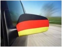 Aussenspiegelfahne 2er Set Fan-Artikel schwarz/rot/gold