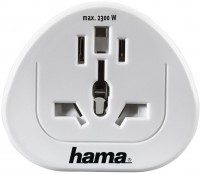 Reisestecker Universal Deutsch Schutzkontakt weiß