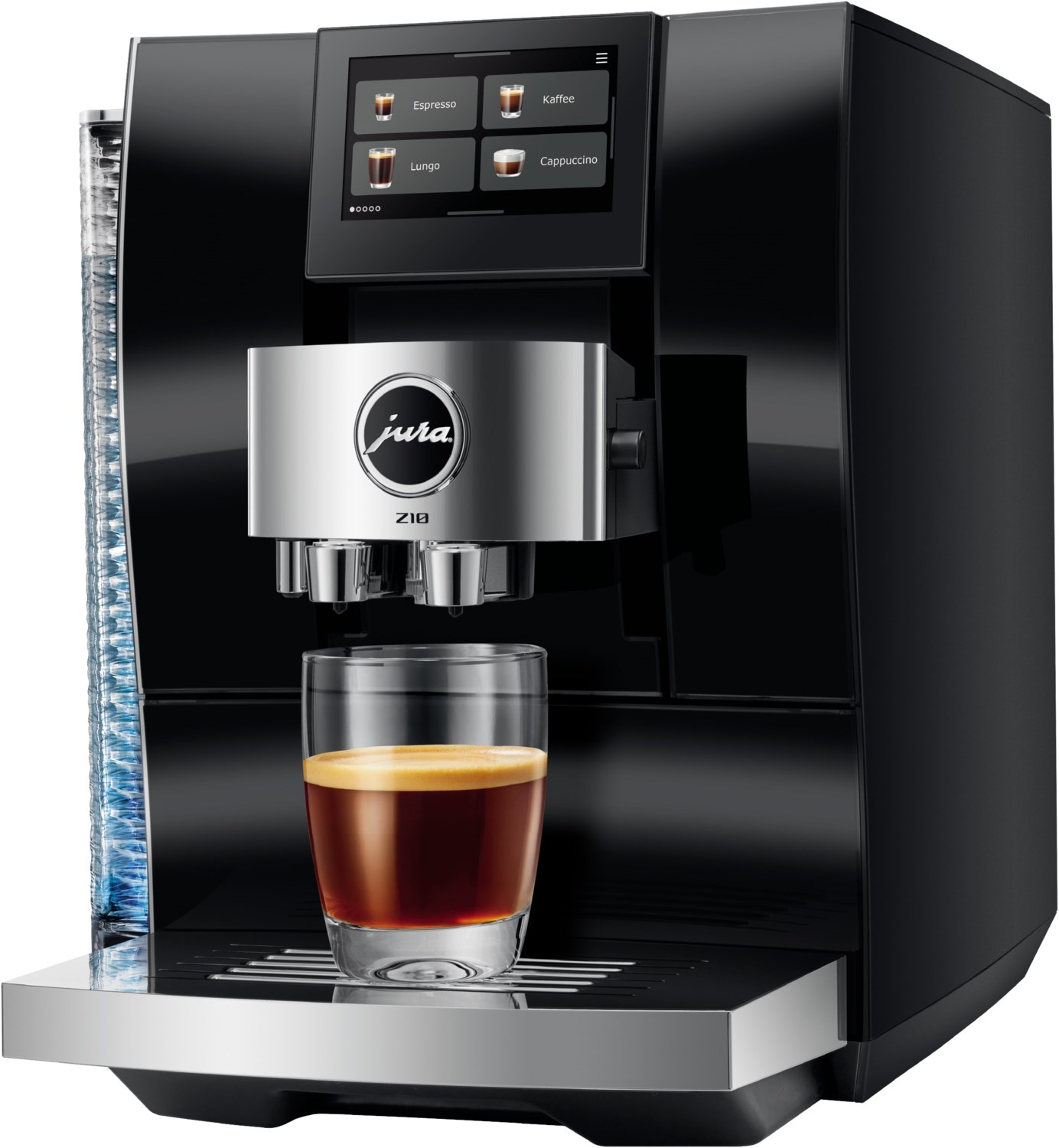 Z10 Kaffee-Vollautomat Aluminium White (EB), Latte Macchiato/Cappuccino/Milchkaffee, Klartext-Display, 15 bar, 2,4 l, weiß, Apps ladbar