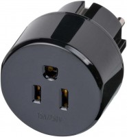 Reiseadapter für USA/Japan nach Europa schwarz