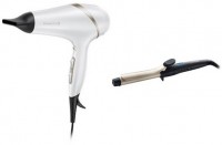 Geschenkeset AC 8901 + Ci 6325 Haartrockner weiß + weiß/metallic