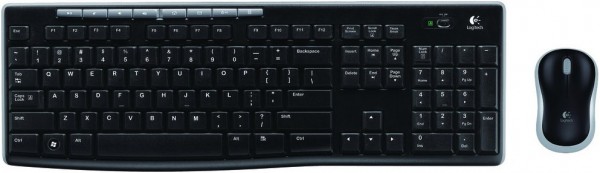 MK270 (US) Kabelloses Tastatur-Set schwarz