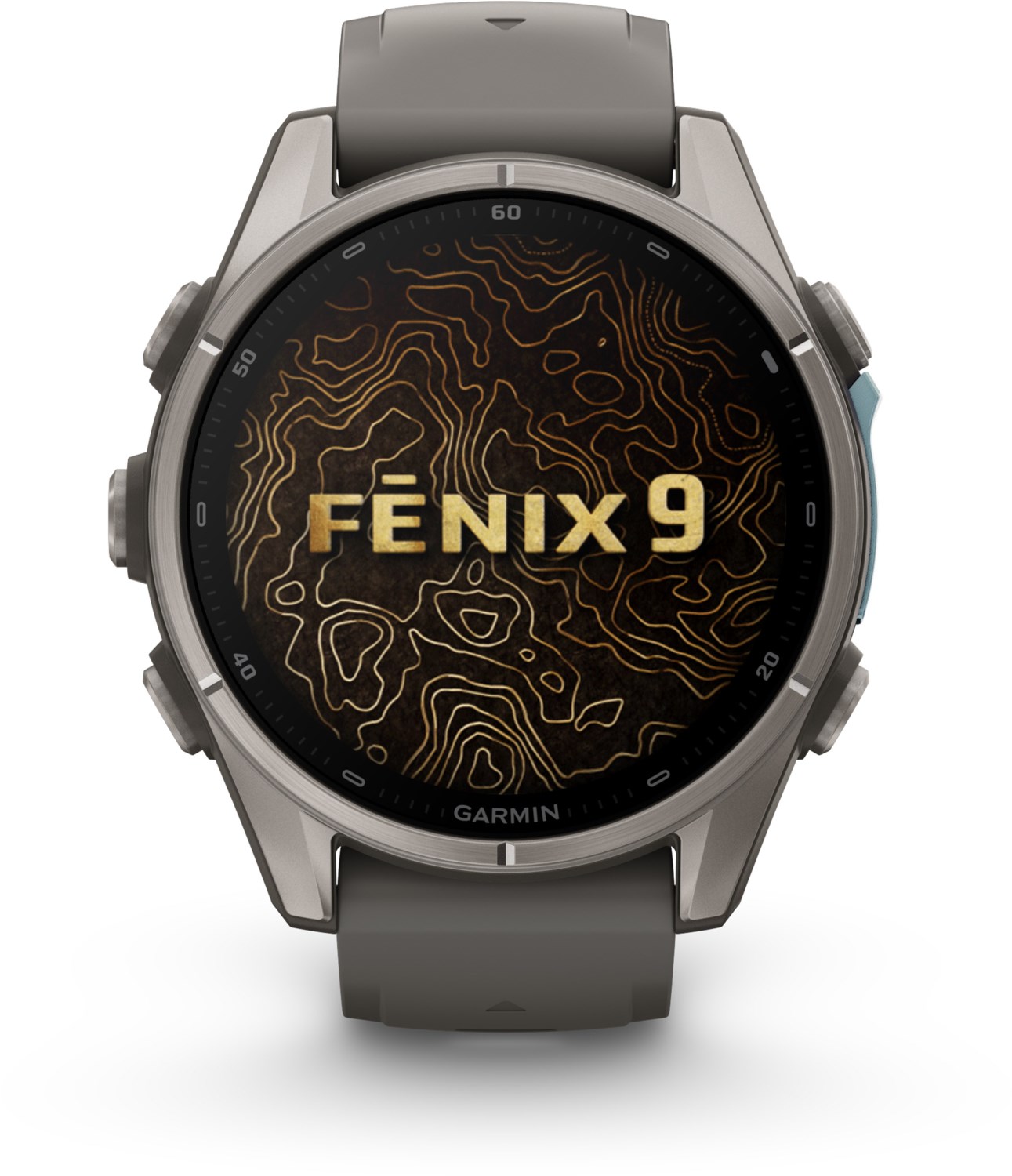 Garmin Fenix 9 (43mm) Sportuhr Kieselgrau/titan