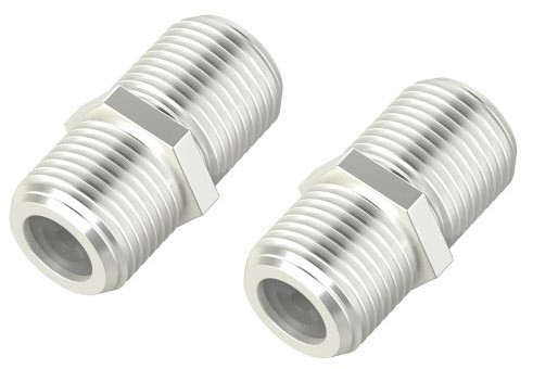 SAT-Adapter F-Kupplung>F-Kupplung silber
