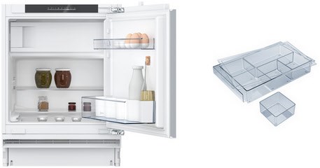 KUMK82GF1 Unterbau-Kühlschrank mit Gefrierfach bestehend aus KU2222FD0 + KS1870Z0 weiß