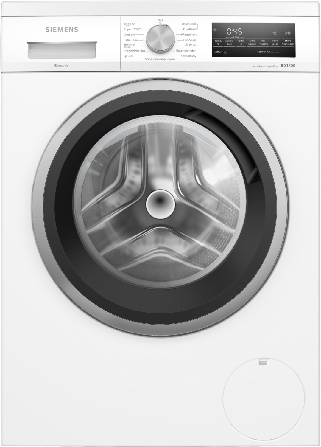 WU14UT71 Stand-Waschmaschine-Frontlader weiß, 8 kg, 1400 U/min, iQ500, 69 dBA